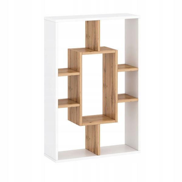 Regał 90x60x20 cm ścienny podłogowy biały wotan zdjęcie 2