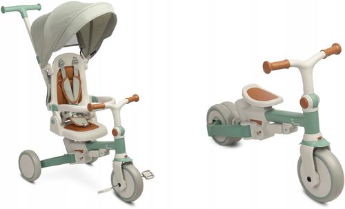 ROWEREK TRÓJKOŁOWY BIEGOWY 2W1 PROWADNIK BUDKA ROŚNIE TOYZ FARO KOMPAKTOWY na Arena.pl