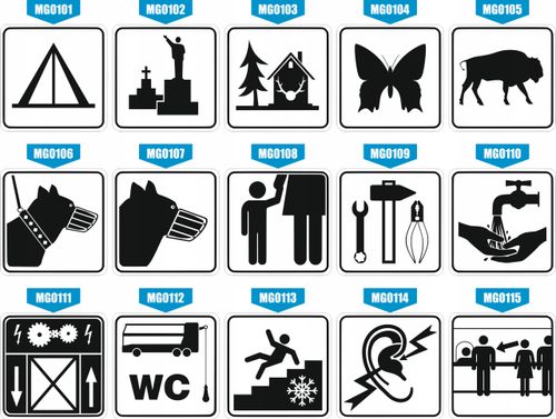 Tabliczka informacyjna 10x10 Grawer piktogram Tu wolno palić na Arena.pl