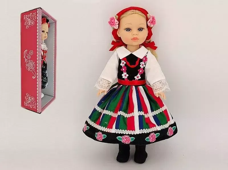 Lalka w stroju ludowym 38cm zdjęcie 1