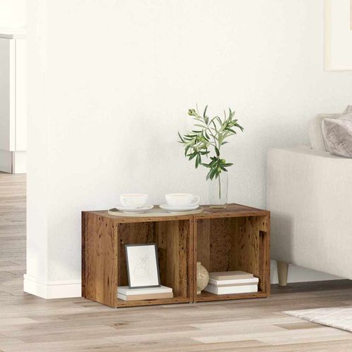 Szafka pod telewizor 2 pcs Brązowy 37 x 35 x 37 cm na Arena.pl