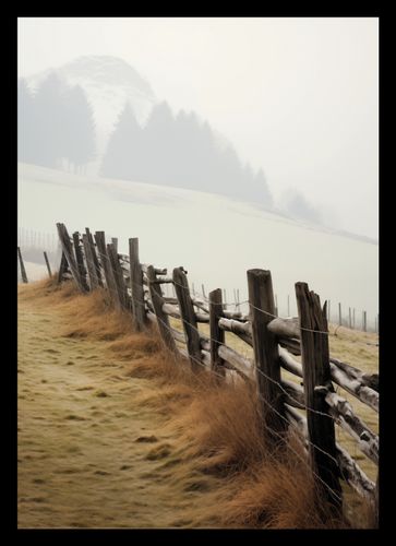 Plakat 21x29,7cm Spowity Mgłą na Arena.pl