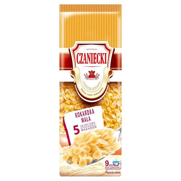 Czaniecki Makaron 5 jajeczny kokardka mała 250 g zdjęcie 1