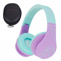 Słuchawki DLA DZIECI bezprzewodowe nauszne PowerLocus P1Kids kabel + etui