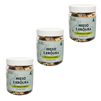 3x liofilizowane mięso z królika 70g dla psa i kota | alergia pokarmowa