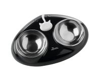 hunter miska dla kota podwójna moulins 150 ml czarna