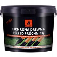 ŚRODEK DO OCHRONY DREWNA PRZED PRÓCHNICĄ DRAGON MAXOLIN 3L CZARNY BITUM