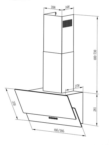 OKAP KUCHENNY 60cm KOMINOWY BT-211 BERDSEN na Arena.pl