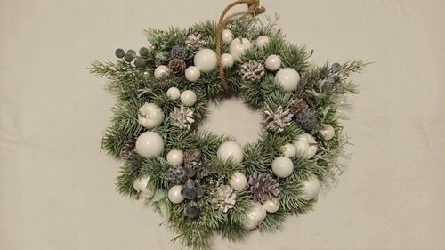 Wianek świąteczny na drzwi z oświetleniem Led na Arena.pl