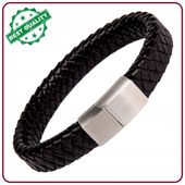 Bransoletka, Bransoletka męska, Bransoletka męska skórzana 8mm 195mm