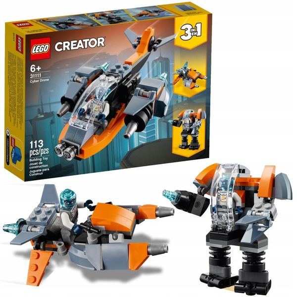 LEGO Creator 3w1 31111 Cyberdron Prezent 113 el. zdjęcie 1