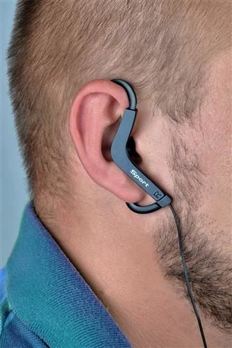 Słuchawki sportowe basic - czarne na Arena.pl