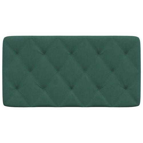 Poduszka na wezgłowie, ciemnozielona, 100 cm, aksamitna na Arena.pl