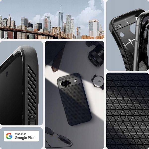 Etui do Pixel 8A, Spigen Liquid Air, elastyczne, smukłe, lekkie, case cover zdjęcie 2