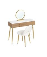 Nowoczesna toaletka do sypialni oświetlenie lustra stolik kosmetyczny tabor