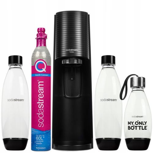 SATURATOR SODASTREAM TERRA BLACK Z 3 BUTELKAMI EKSPRES DO WODY GAZOWANEJ na Arena.pl