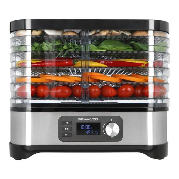 Suszarka do Grzybów Owoców Warzyw 16,8L TERMOOBIEG 450W TIMER PRIMAVEO 7SIT zdjęcie 10