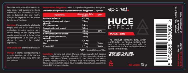 EPIC RED HUGE FINALE suplement na dłuższy seks zdjęcie 8
