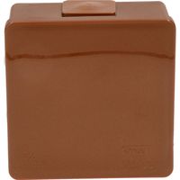 Puszka brązowa nt 80x80x32 IP55 guma 002-02 ViPlast