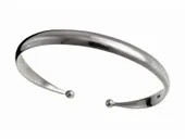 SREBRNA SZTYWNA OTWARTA BRANSOLETA 6MM POLEROWANA POŁYSK KULECZKI