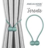 Zestaw 2 upinaczy na magnes kule TORONTO niebieskie AmeliaHome