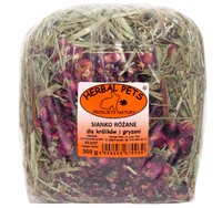 HERBAL PETS Siano RÓŻANE sianko z różą przysmak królika kawii gryzoni 300g