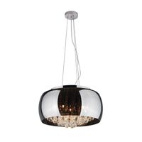 Lampa wisząca MOONLIGHT P0076-06X szklana glamour zwis krople łezki chrom