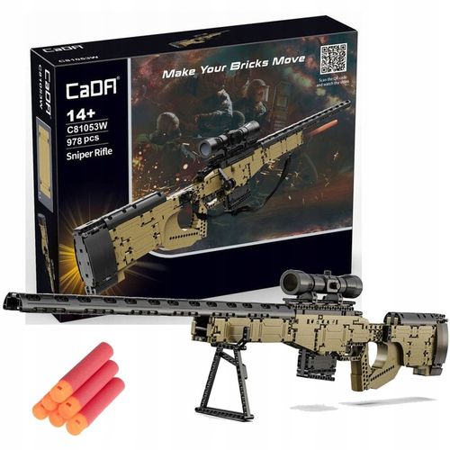 CADA KLOCKI STRZELAJĄCY KARABIN SNAJPERSKI 978 EL. AWP + NABOJE PIANKOWE na Arena.pl