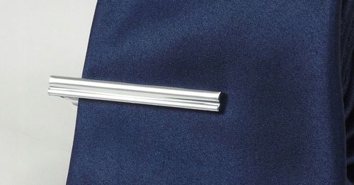 Srebrna Elegancka spinka do krawata 5cm - ALTIES na Arena.pl