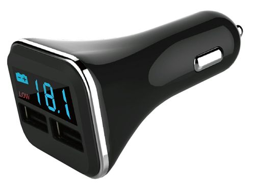 ROZGAŁĘZIACZ ŁADOWARKA + TESTER 12/24V -2xUSB-4,2A-DENIS na Arena.pl