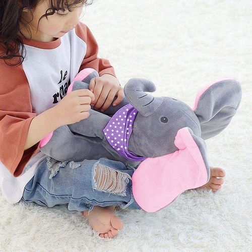 Słoń Pluszak Peek-A-Boo Zabawa W Chowanego Dla Dzieci Interaktywna Prezent na Arena.pl