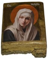 Ikona Święta Matylda patronka fałszywie oskarżonych, wdów, dużych rodzin