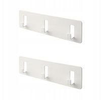 IKEA GALTBOX wieszak z 3 HAKAMI samoprzylepny x2 sztuki