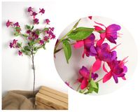 gałązka FUKSJA 90 cm (główka 6 cm) RÓŻOWA WD-223C