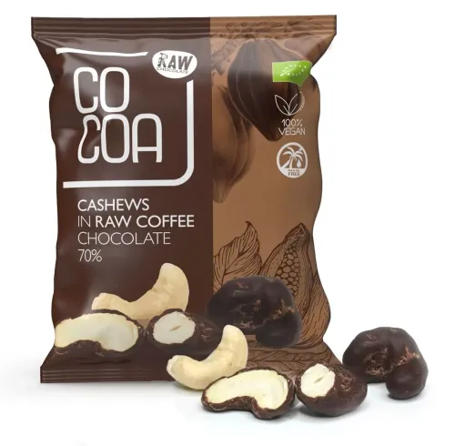 Orzechy Nerkowca W Czekoladzie Kawowej BIO 70 g - Cocoa na Arena.pl