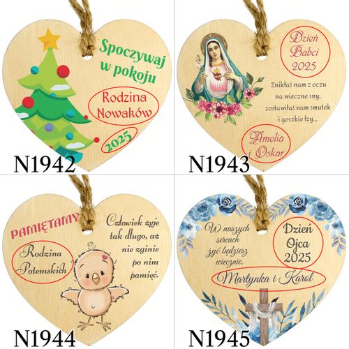 Serce dla bliskich tabliczka Twój KOLOR ZNICZ na Arena.pl