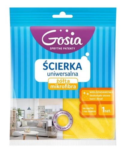 ŚCIERKA UNIWERSALNA MIKROFIBRA ŻÓŁTA GOSIA na Arena.pl