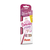 ZESTAW DO LITERNICTWA BRUSH SIGN PEN SES15 4 KOL PENTEL OWOCOWE POPISY