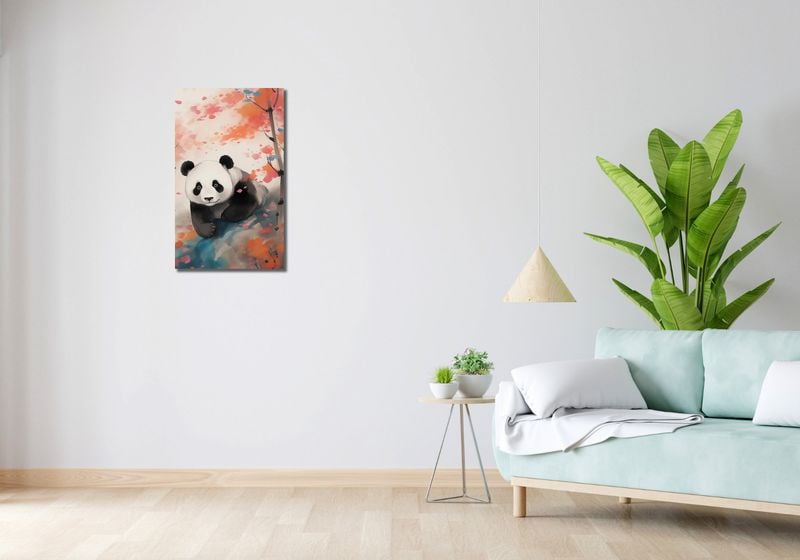 Obraz 40x70cm Panda wśród Klonów zdjęcie 2