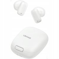 USAMS Słuchawki Bluetooth 5.3 TWS ID Series bezprzewodowe biały/white BHUID