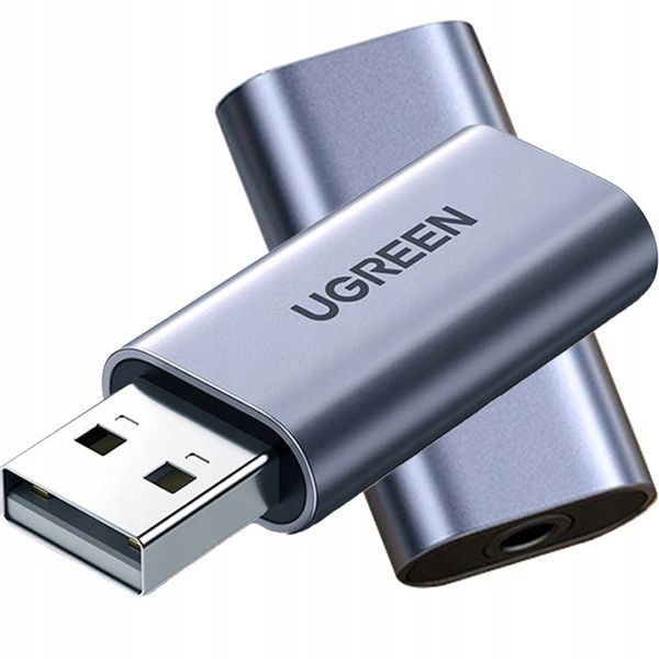 Adapter USB do komputera, przejściówka audio do mini jack 3,5 mm, Ugreen zdjęcie 5