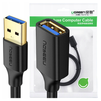 Kabel USB 3.0 przedłużający UGREEN  US129 0.5m (czarny)