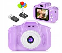 APARAT DZIECIĘCY DLA DZIECI DO ZDJĘĆ ZABAWY 32GB ZESTAW ETUI SMYCZ