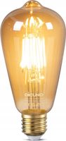 DiCUNO Żarówka LED E27 w stylu vintage Edison, 6 W ciepła biel 2200K, 600lm