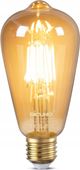 DiCUNO Żarówka LED E27 w stylu vintage Edison, 6 W ciepła biel 2200K, 600lm