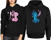 BLUZY DLA PAR PREZENT NA WALENTYNKI STITCH STICH DLA ZAKOCHANYCH STICZ S