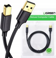 Wysokiej jakości kabel do drukarki skanera 2m USB A-B UGREEN przewód
