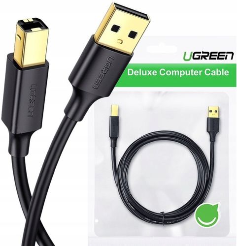 Wysokiej jakości kabel do drukarki skanera 2m USB A-B UGREEN przewód na Arena.pl