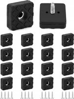 NÓŻKI MEBLOWE X18 NÓŻKI GUMOWE ANTYPOŚLIZGOWE PODKŁADKI 22 x 22 x 8mm