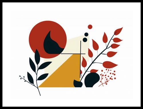 Plakat 55x40cm Ogień i Flora na Arena.pl